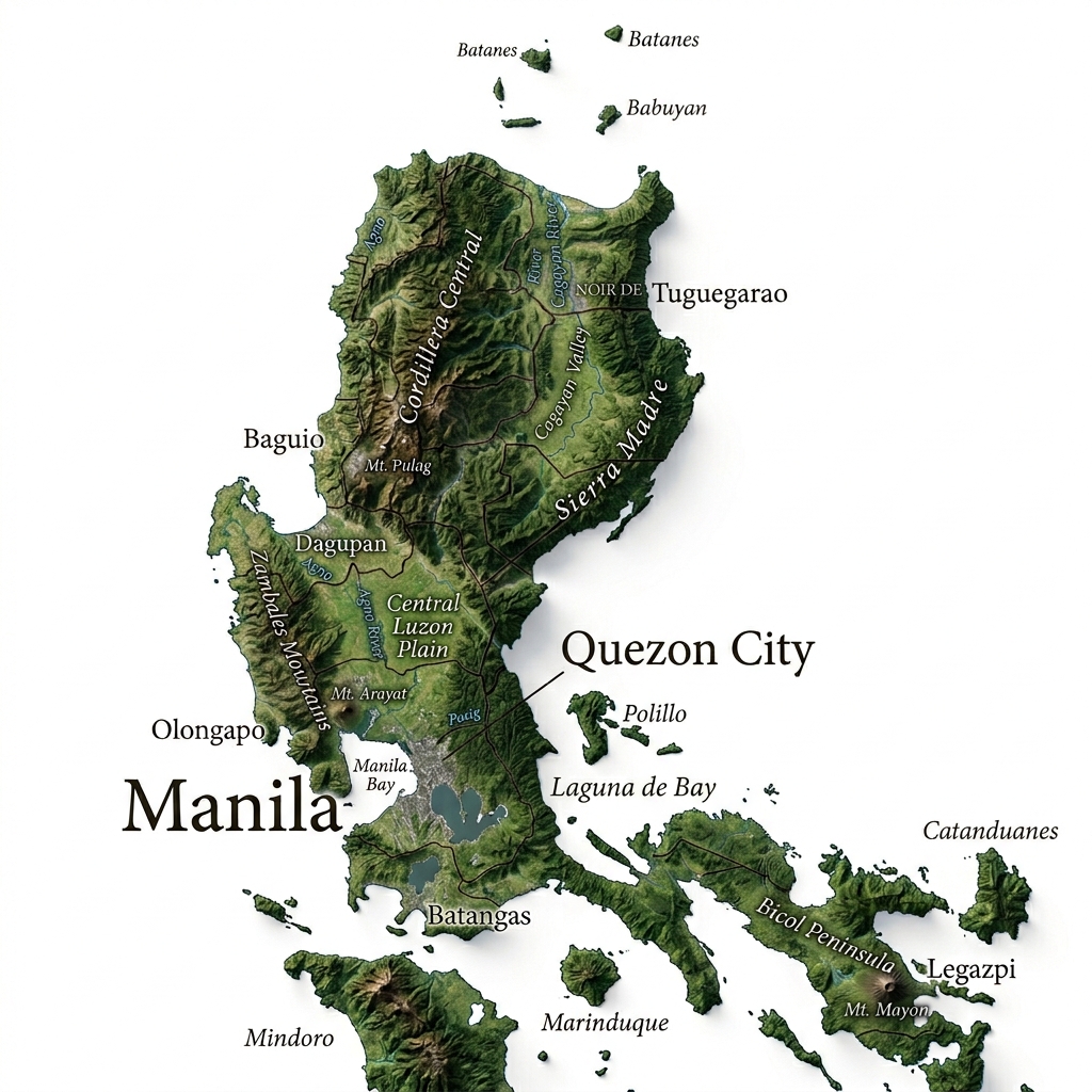 Luzon delivery map