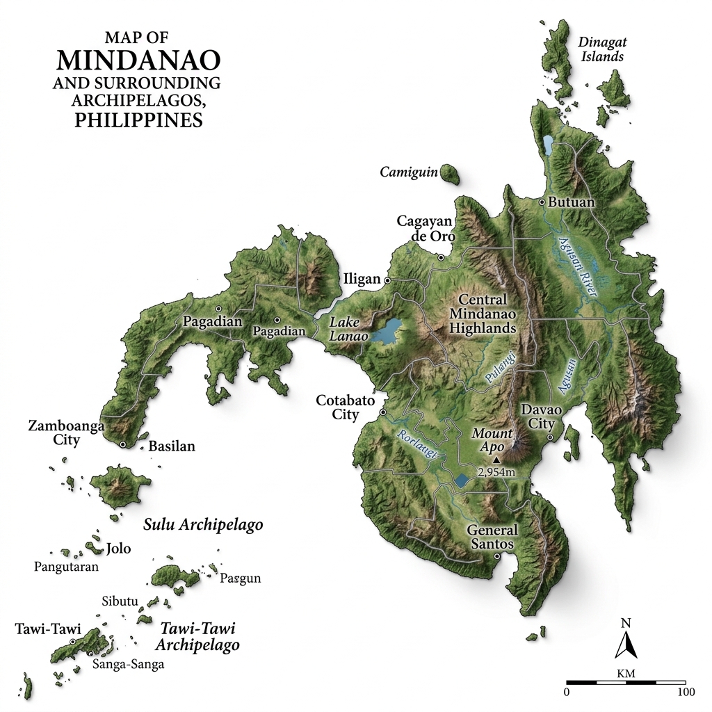 Mindanao delivery map